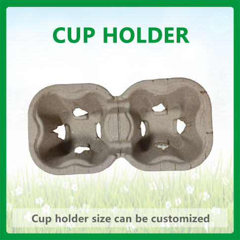 Pulp cup holder, double cup holder, 2 cup holders (detachable)