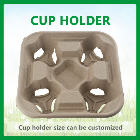 Pulp cup holder, double cup holder, 4 cup holders