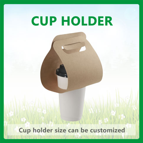 Handheld single cup holder, portable single cup holder