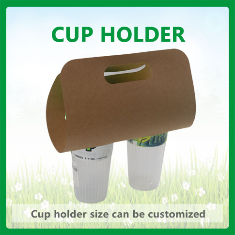 Handheld double cup holder