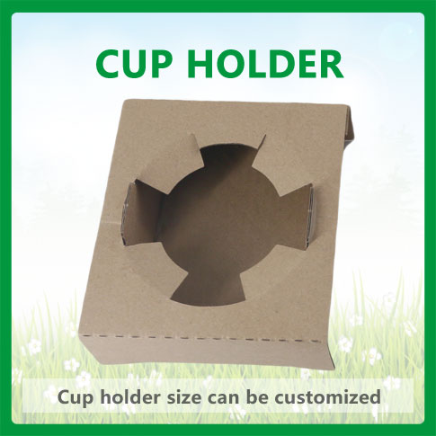 Corrugated paper cup holder, corrugated single cup holder