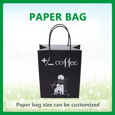 Black coffee paper bag,Kraft paper bag,Customized Kraft Paper Bags - SeeU